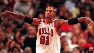 Dennis Rodman, ex jugador y leyenda de Chicago Bulls.
