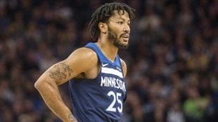 Derrick Rose, jugador de Minnesota Timberwolves.
