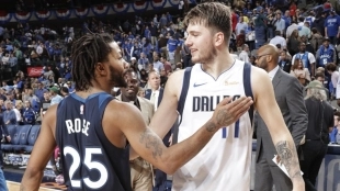 Derrick Rose y Luka Doncic se quedan a las puertas de la titularidad en el All Star.