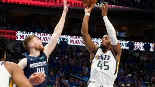 Donovan Mitchell, brutales datos en playoffs. Foto: gettyimages