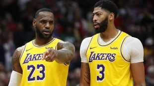 Lebron y Davis, dudas de Lakers. Foto: gettyimages