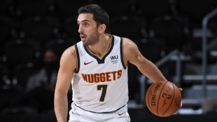 Facundo Campazzo, buen rendimiento en Denver Nuggets. Foto: gettyimages
