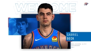 Gabriel Deck, jugador de Oklahoma City Thunder.