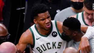 Giannis Antetokounmpo, estrella de Milwaukee Bucks.