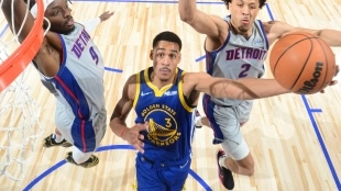 Golden State Warriors gana a Pistons. Foto: gettyimages