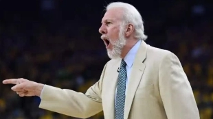 Gregg Popovich, entrenador de San Antonio Spurs "Foto: NBA.com"