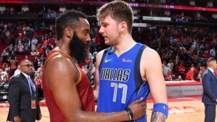 James Harden y Luka Doncic, principales favoritos para el premio.