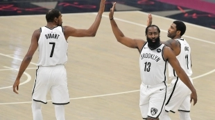 Debut con derrota del 'Big Three' de los Nets.