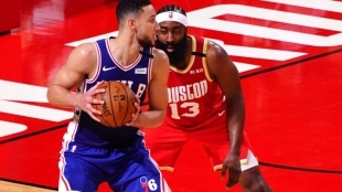 James Harden contra Ben Simmons.