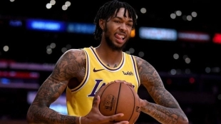 Brandon Ingram, en un partido de esta temporada con los Lakers