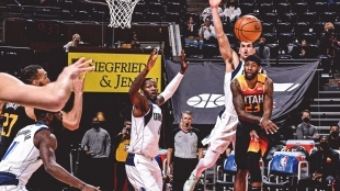 Utah Jazz consigue su 11ª victoria consecutiva y es líder de la NBA.