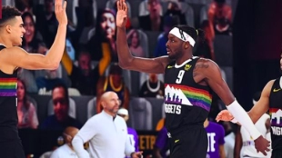 Jerami Grant, con la camiseta de Denver Nuggets