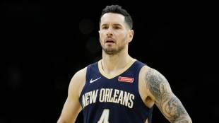 JJ Redick en un partido con los New Orleans Pelicans.