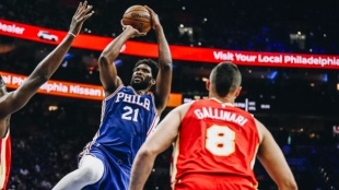 Joel Embiid, estrella de Philadelphia 76ers.