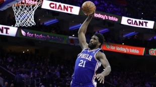 Joel Embiid, capacidad Philadelphia 76ers ganar anillo. Foto: gettyimages