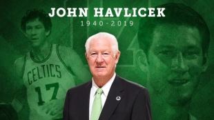 John Havlicek, leyenda de los Celtics.