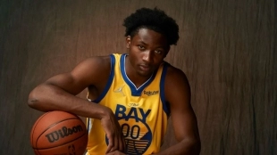 Jonathan Kuminga, jugador de Golden State Warriors. 