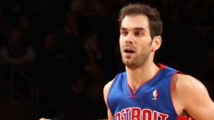 José Calderón, jugador de Detroit Pistons. 
