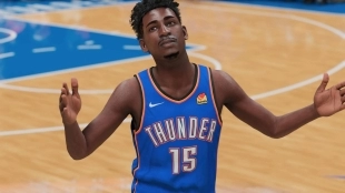 Josh Hall, en el NBA 2K 22, con la camiseta de Oklahoma City Thunder. 