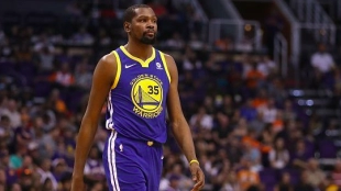 Kevin Durant se lesionó en las pasadas Finales de la NBA. 