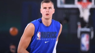 Kristaps Porzingis, recuperación física, objetivos Dallas Mavericks. Foto: gettyimages