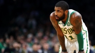 Kyrie Irving, jugador de Boston Celtics. Foto: Lance King/Getty Images