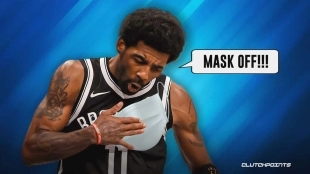 Kyrie Irving, en un montaje de los compañeros de Clutchpoints.