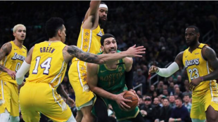 Los Angeles Lakers cayeron en el TD Garden ante Boston Celtics.