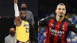 LeBron James y Zlatan Ibrahimovic.