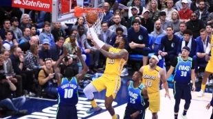 LeBron James, jugador de Los Angeles Lakers.