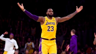 LeBron James, jugador de Los Angeles Lakers.