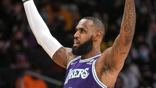 LeBron James, jugador de Los Angeles Lakers.