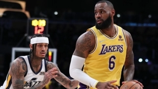 LeBron James, jugador de Los Angeles Lakers.