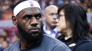 LeBron James, jugador de Los Angeles Lakers.