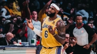LeBron James, jugador de Los Angeles Lakers.