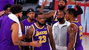 LeBron James, MVP del partido que ha llevado a los Lakers a las NBA Finals.
