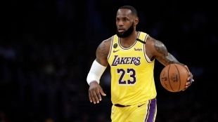 LeBron James, estrella de Los Angeles Lakers. 