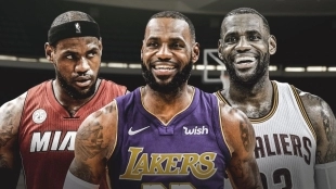 LeBron James, jugador de Los Angeles Lakers.