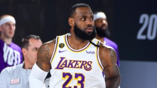 LeBron James, estrella de Los Angeles Lakers.