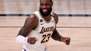 Lebron James habla tras ganar a Houston Rockets. Foto: gettyimages