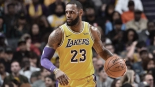 LeBron James, estrella de Los Angeles Lakers.