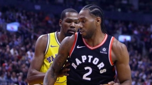 Kevin Durant y Kawhi Leonard, dos jugadores pretendidos por los Clippers.