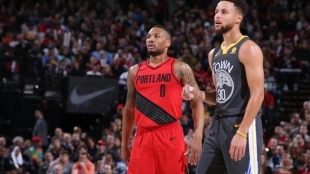 Curry y Lillard son dos de los jugadores mejores pagados de la liga. Foto: nba.com