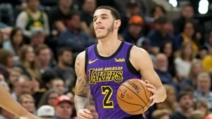 Lonzo Ball, jugador de Los Angeles Lakers.