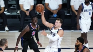 Luka Doncic, confianza en ganar a Clippers. Foto: gettyimages