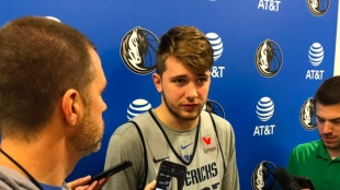 Luka Doncic, en una rueda de prensa reciente.