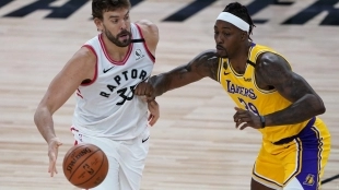 Marc Gasol, en un Raptors-Lakers.