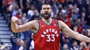 Marc Gasol y Nikola Jokic. Foto: gettyimages