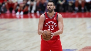 Marc Gasol con los Toronto Raptors.