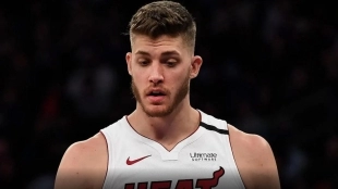 Meyers Leonard durante su estancia como jugador de Miami Heat "Foto: Pio Deportes"